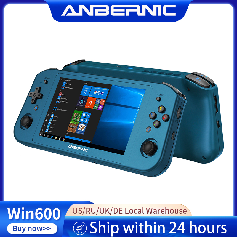 Gaming Console Latest - ANBERNIC Win600：PCゲーム対応の携帯型ゲーム機。AMD 3020e/3050eプロセッサー搭載、5.94インチIPS液晶、Windows 10、Wi-Fi 5対応。オフィスやビデオゲームに最適。ポケットサイズのラップトップ。