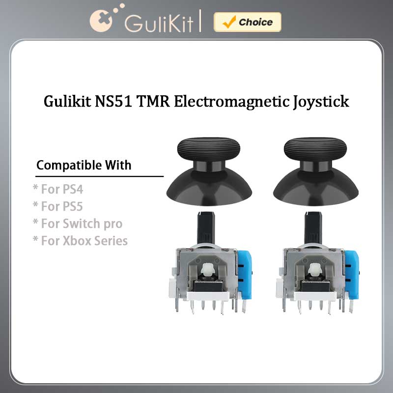 Gaming Console Tv - GuliKit NS51 TMR ジョイスティック スティックキャップ付き、PS4 PS5/PS5