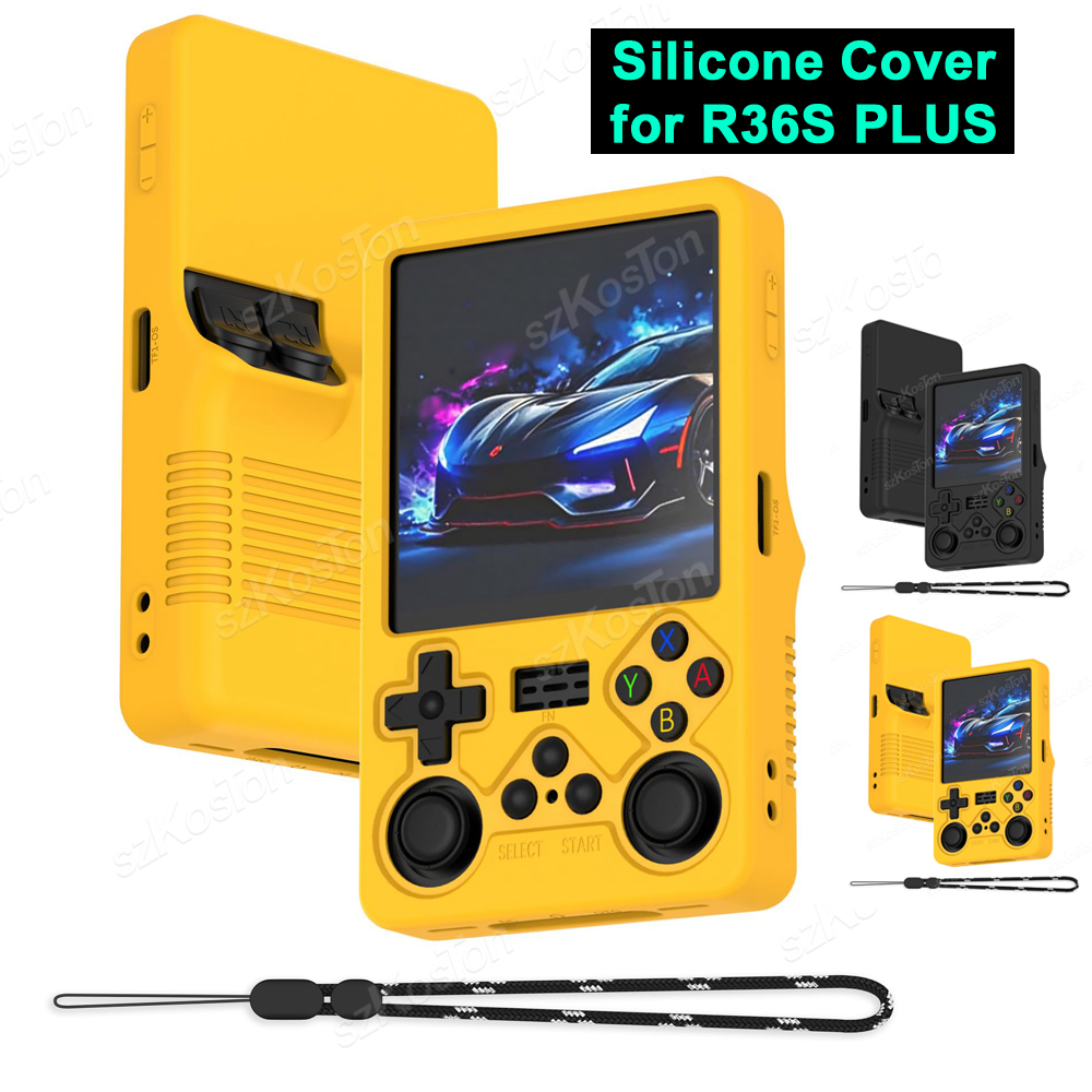 Gaming Console Latest - シリコーン保護カバー R36S PLUS ゲームコンソール用落下防止防塵ソフトシェルケース R36S Plus