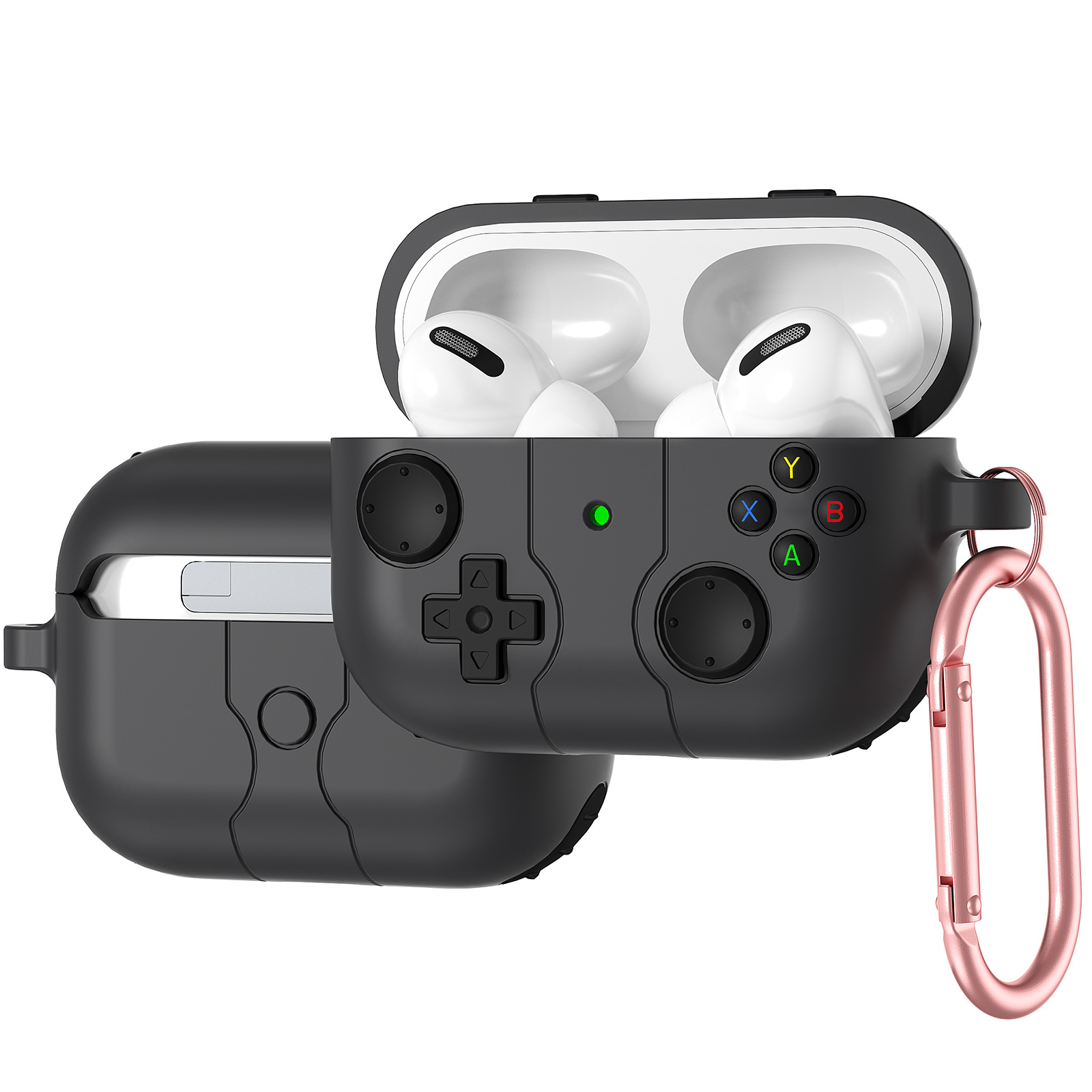 Gaming Console Keychain - AirPods Pro 3 2 4用ケース 3Dゲーム機イヤホンケース