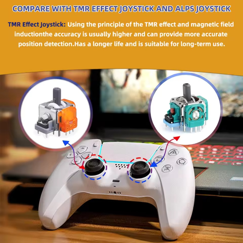 2-10 個交換用 TMR エフェクトジョイスティック 3D - Gaming Console In Tv のレビューと価格