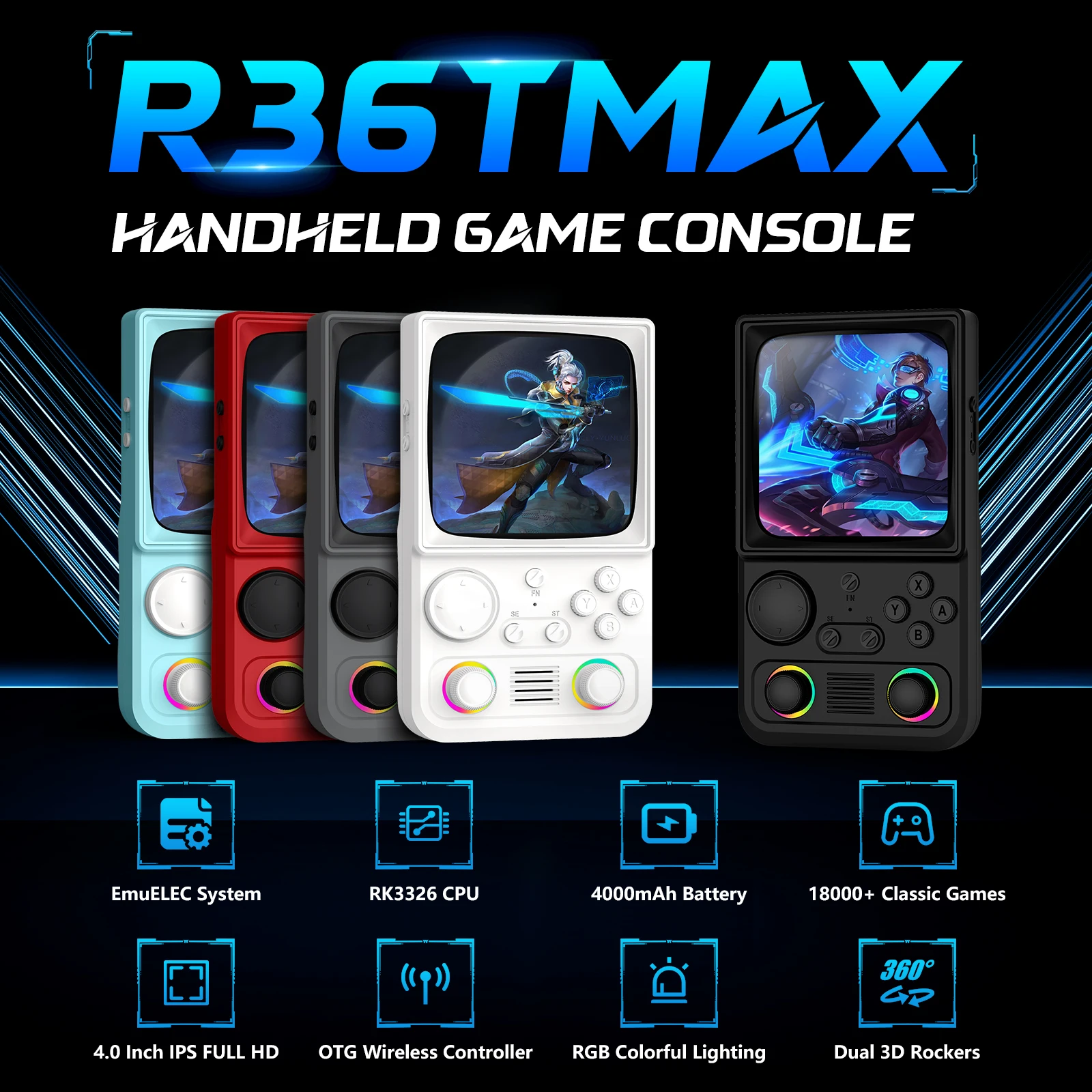 AISLPC R40 ハンドヘルドゲーム機。EmuEMECシ - Gaming Console Under 5000 のレビューと価格