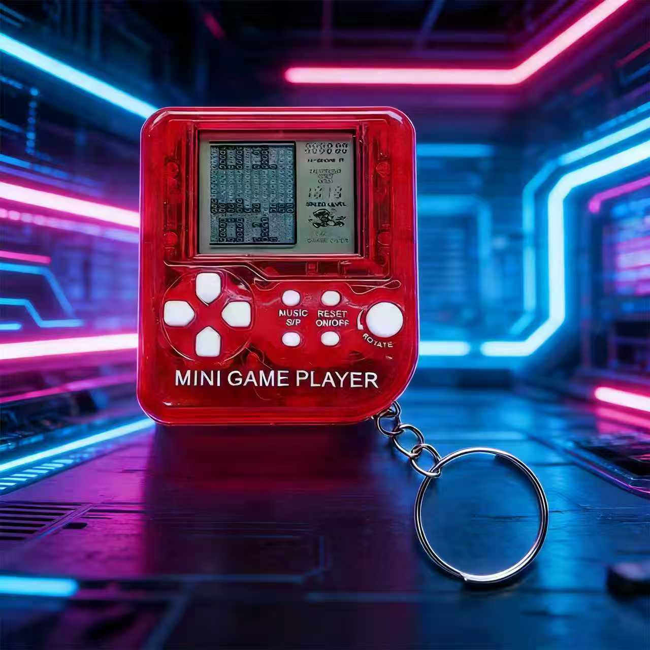 レトロミニハンドヘルドゲームコンソールキーホルダークラシック - Gaming Console Keychain のレビューと価格