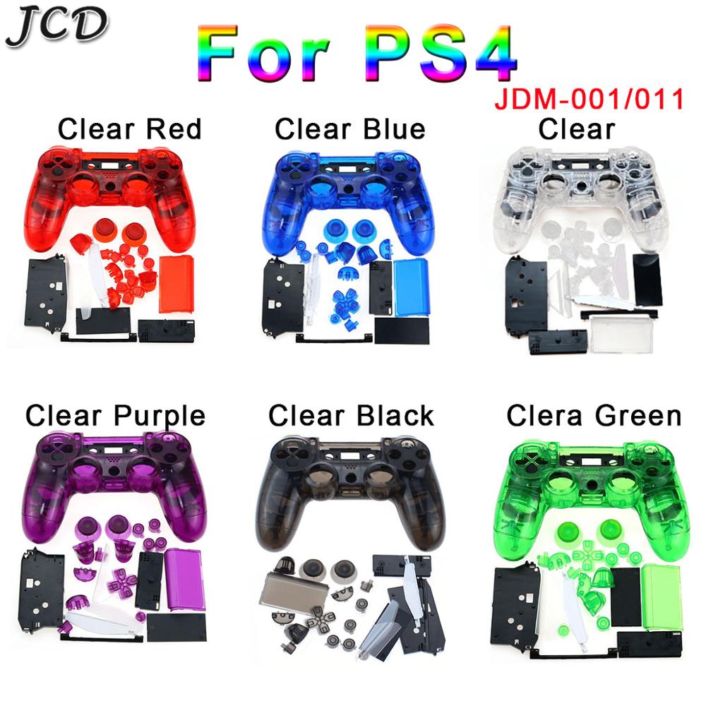 Jcd s4コントローラー,クリアハウジング,シェル,ボタン - Gaming Console Tv のレビューと価格