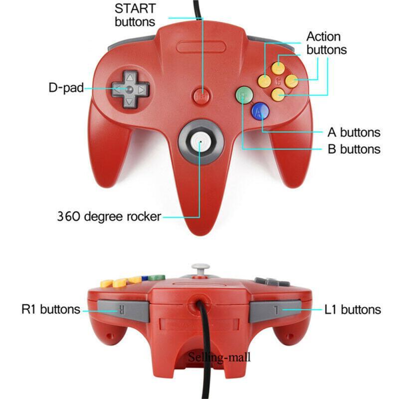 N64 コントローラクラシック USB 有線リモートゲームパ - Gaming Console Latest のレビューと価格